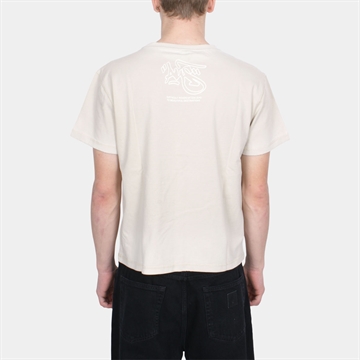 Alis Torey Cropped T-shirt w/Print Faded Sand